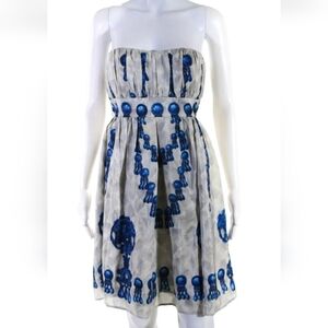 Nanette Lepore Strapless Silk Dress , Sz 10, EUC